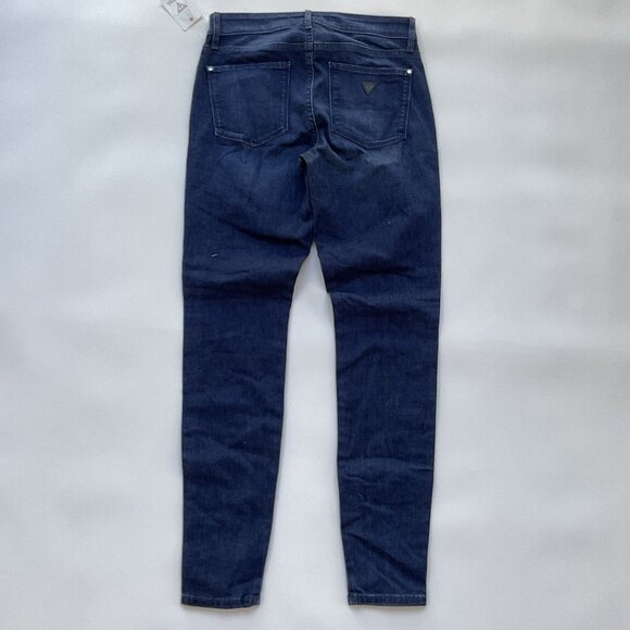 Guess Women’s Sexy Curve Mid Rise Skinny Jeans W/Tuxedo Velvet Striped Size 28 - Picture 8 of 11